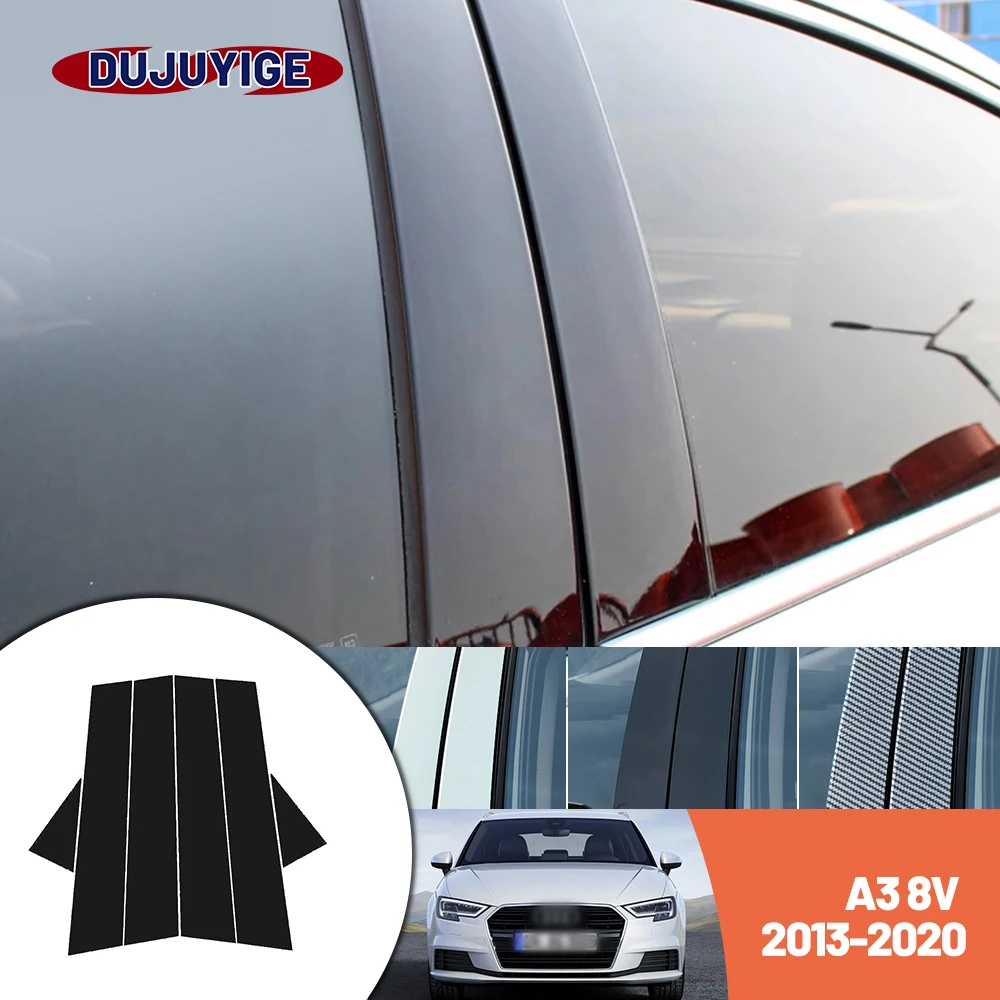 に適合する A6 2012 2013 2014 2015 2016-2018 車の窓の柱のポストカバートリムのBピラーはステッカーを 車のセンターピラーステッカー  に適合するアウディ A6 C7 2012-2018 車のウィンドウトリム車のピラーポストステッカードア 車のドア ウィンドウ ピラー カバーに適合  ... 窓センターB C柱 Compatible With T5 T6 2008-2016 2017 2018 2019 2020 2021