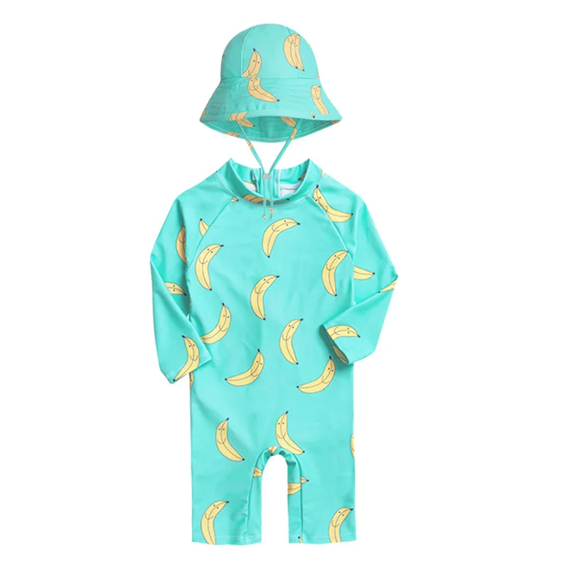 Children's one-piece swimsuit sun protection quick-drying baby underwater swimming suit boys and girls swimwear toddler swimsuit