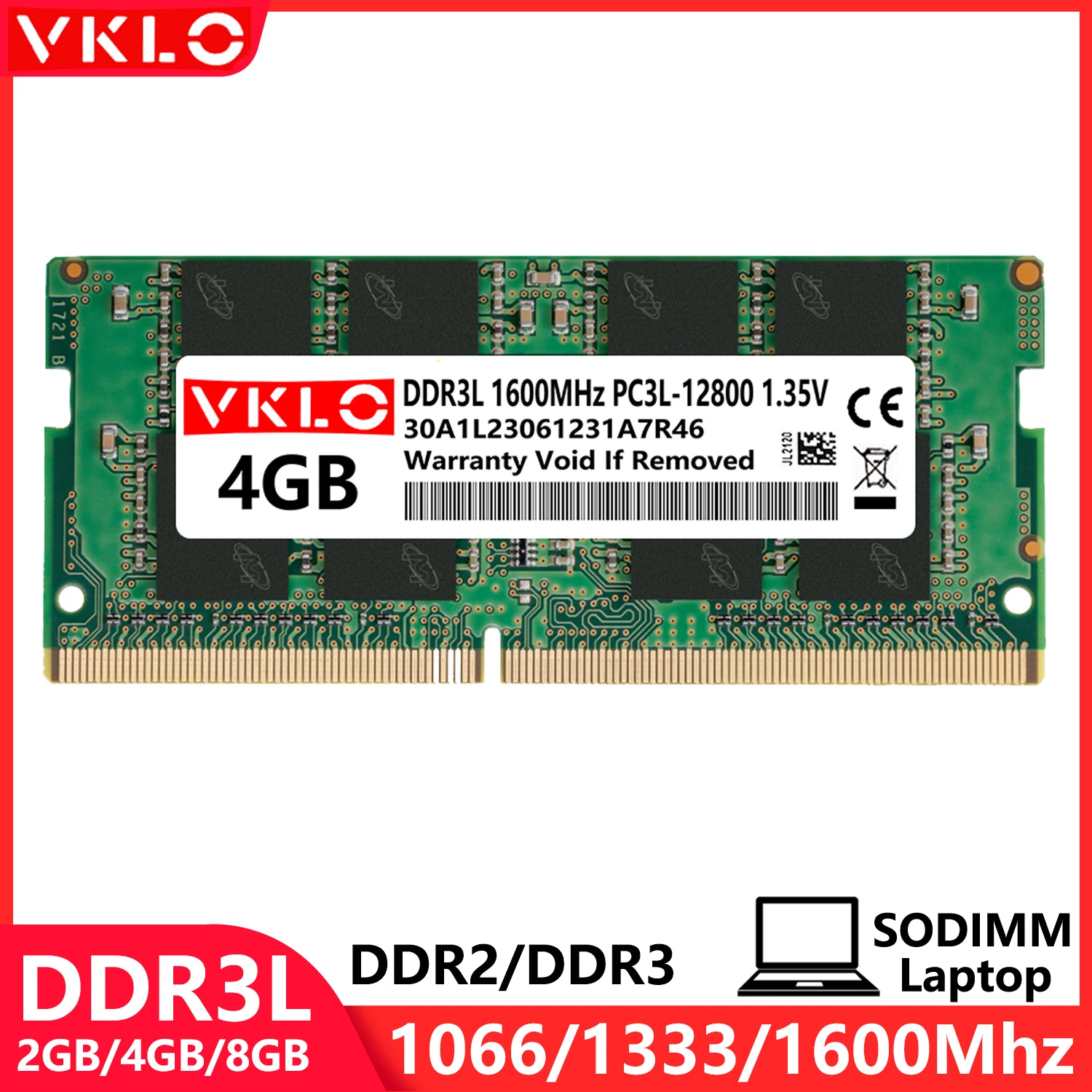 Laptop Ram Memory DDR3 DDR3L 4GB 8GB Laptop Memories Ram 8500 10600 12800 PC3 1.5V PC3L 1.35V 204Pin 1066 1333 1600Mhz SODIMM Notebook Memory Ram