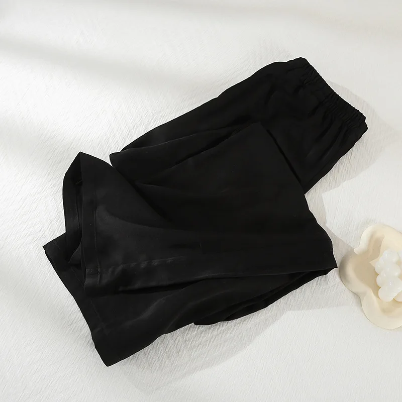 Viscose Pajamas Pants Home Sleepwear Spring Summer New Thin Casual Trousers Pyjama Bottoms Homewear Sleep Pants Woman_ecoleips.com