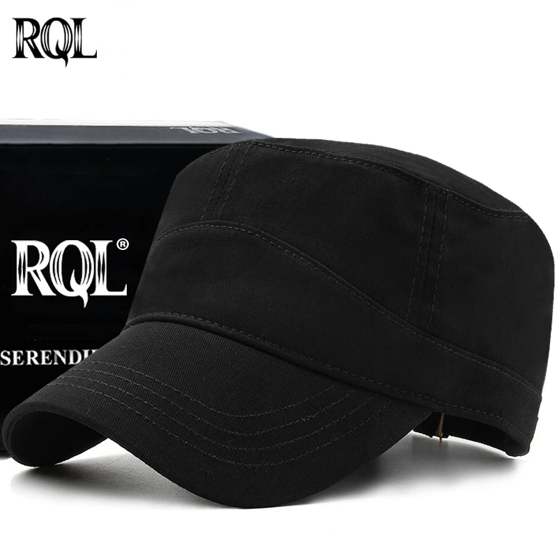 

Military Caps for Men Solid Color Flat Top Gorras Cotton Sailor Hat Cotton Adjustable Fisher Hat Cadet Army Cap Fashion Design