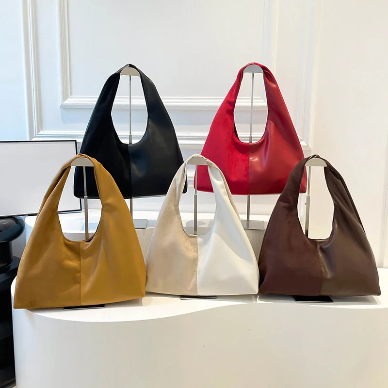 High-End Luxury Design Leather Women's Hobo Bag Popular Elegant Commuter Totes Daily Vintage Trendy Shoulder Bag​