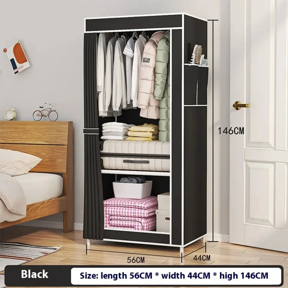 Simple Cloth Wardrobe Enlarged Open Closet Large Capacity Portable Folding Cupboard Organizer Dustproof Clothing Storage shelves storage cabinet cloth wardrobe fabric wardrobe