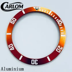 Black Blue Green Gray Ceramic Aluminium Sloping Bezel Insert (Orange)