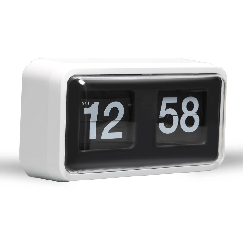 Fashion Auto Flip Clock Creative Simple Flip Page Turning Clocks Practical Table Clock Aesthetic Bedroom Decorative Ornaments 3