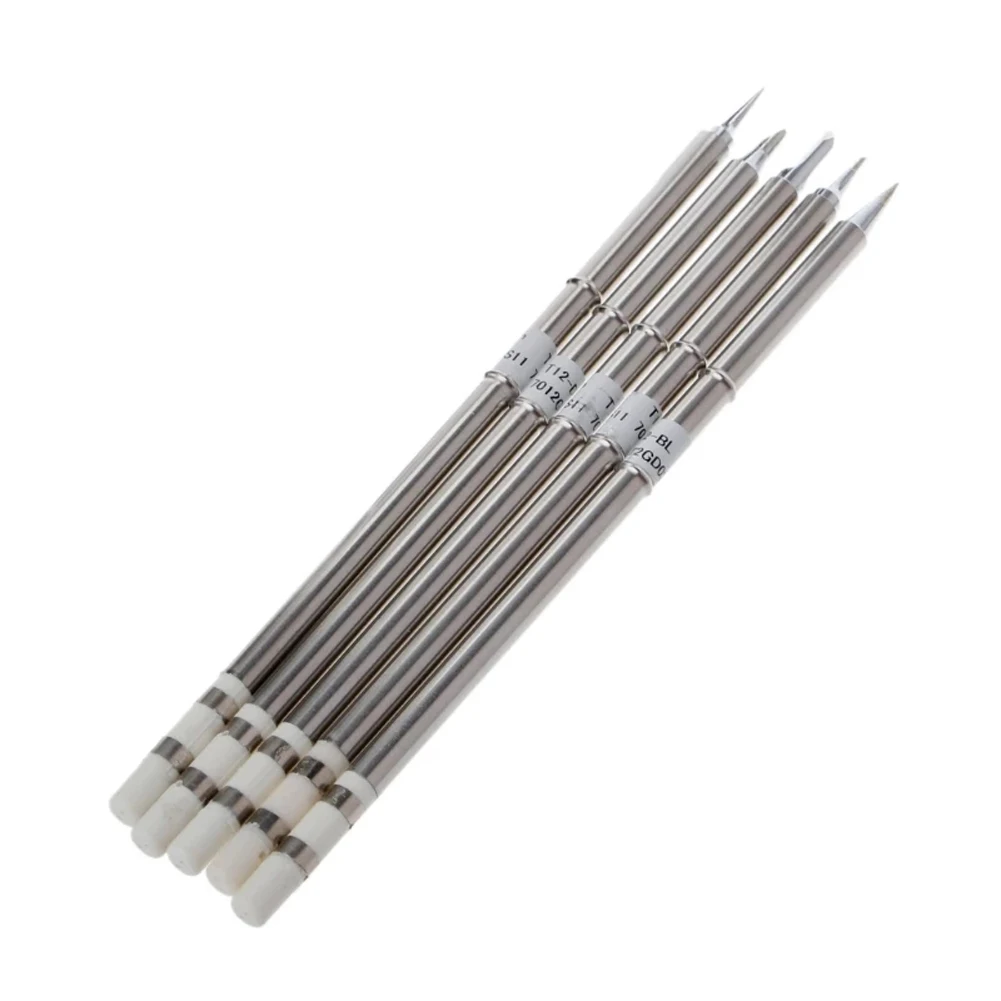 5 Stück T12 Lötspitzen T12-ILS BC1 D24 K BL für FX-9501 HAKKO912 FM-2027 2028 Handgriff DIY Lötstation-Sets – Detail 6