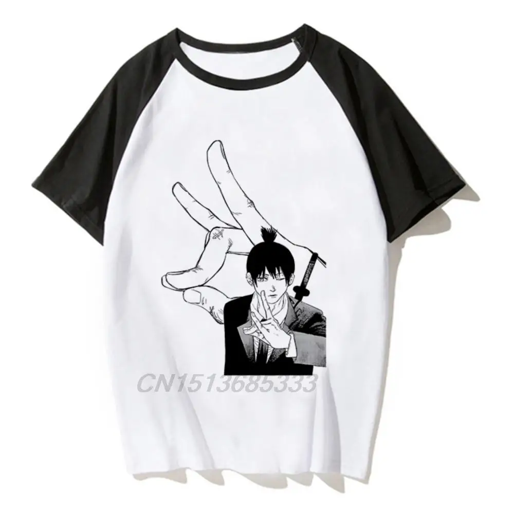 

Japanese Anime Graphic Men T-shirts Unisex Manga Character Printed Short Sleeve Clothing Hot Sale Summer Spliced Tshirts For Man