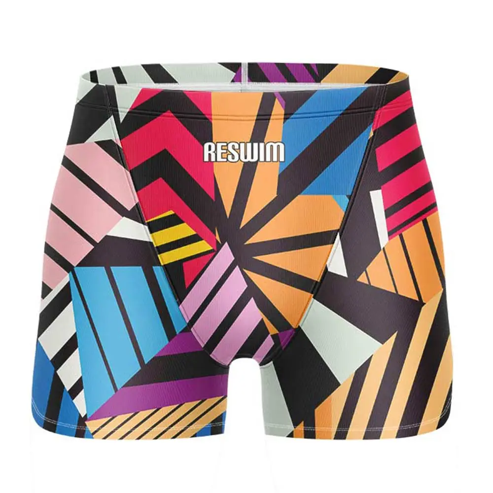 Summer Men's Funny Swimming Trunks Swim Jammer Short Endurance Athletic Training Swimsuit GYM Beach Surf Tights Shorts Swimwear