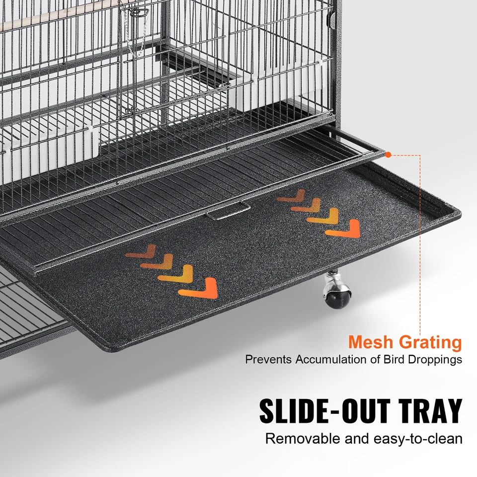 Voliera Per Uccelli Relaxdays 146x55x50 Cm - Con Piedistallo Per Canarini E Cocorite - Foto 10