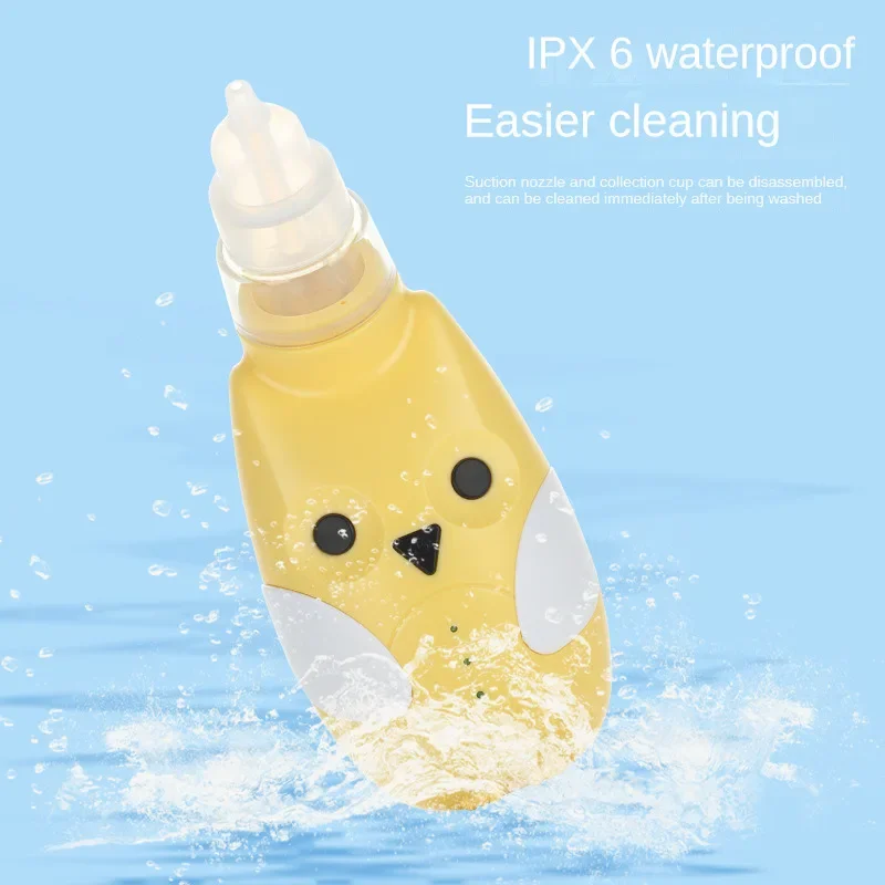 Baby Cute Cartoon Electric Nasal Aspirator Safety Nose Cleaner Suction Body Guard Flu Protection Anti-reflux for Newborn Nursing