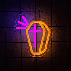 Dark Side Neon Wall Decor - Inspired Lighting for Game Rooms, Man Caves, Bars, and Halloween Parties (B)