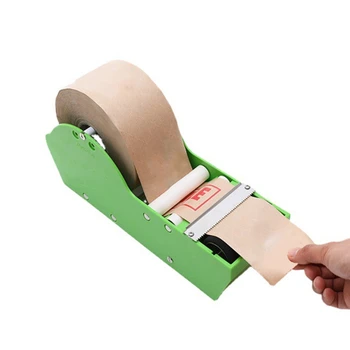 Dispenser di nastro attivato dall'acqua Set di nastri di gomma Wet/Cut taglierina per nastro gommato Kraft per sigillatura di scatole allungamento della carta ad acquerello 1