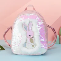 Children's and Girls' Backpack Rabbit Children's Backpack Adjustable Shoulder Straps Cute and Lightweight Kindergarten Strap Sui 1