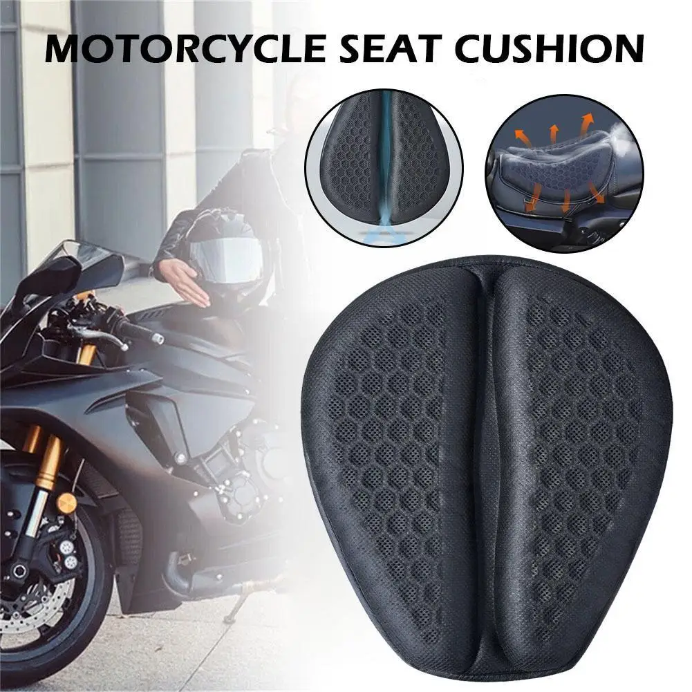 Motorcycle Gel Seat Cushion Foldable, Motorcycle Gel Seat Pad for Long  Rides, Large 3D Honeycomb Structure Shock Absorption Breathable Universal  Motorcycle Seat Cushion (1 Pcs) 