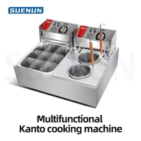 Commercial Kanto Cooking Machine with Fried Basket and Noodle Cooking Stove Multi functional Fried Pot Commercial Snack Equipmen 1