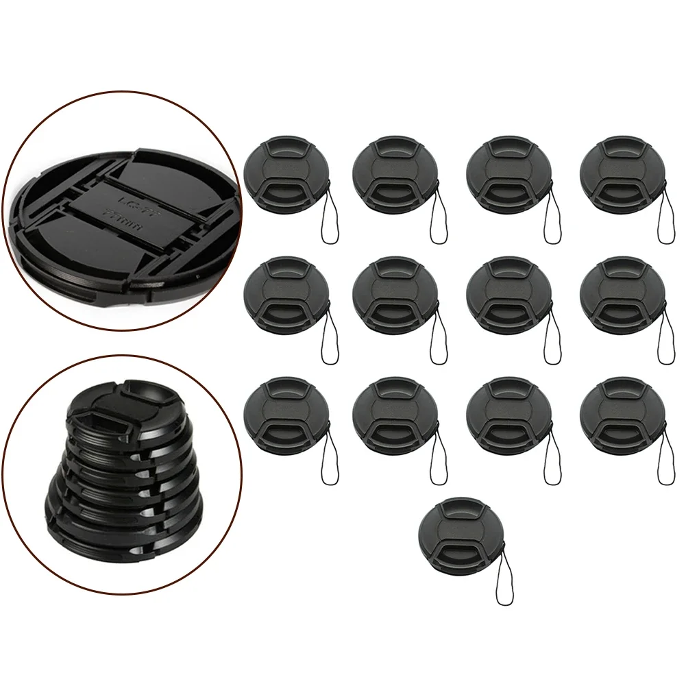 Lens Cap Cover Holder 49/52/55/58/62/67/72/77/82mm Center Pinch Snap-on Cap Cover For All Camera Lens