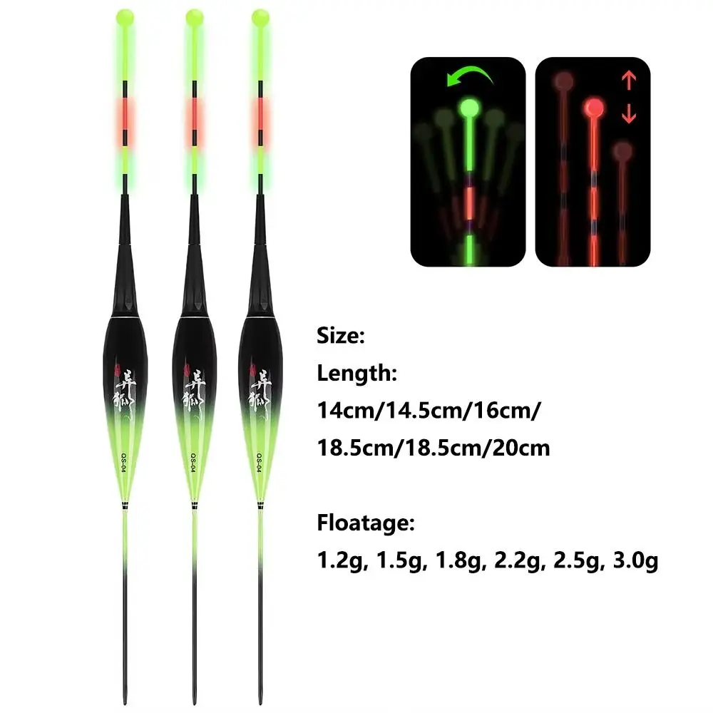 New LED Electronic Fishing Floats For Night Luminous Gravity Sensor Nano Color Change Bobbers Buoys 1.2g-3g Floatage