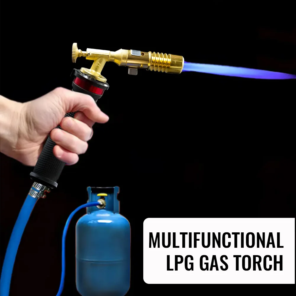 Flame Welding Torch Copper Aluminum Soldering Tool Liquefied Propane Gas Torch Precious Metal Melting Gas Blower