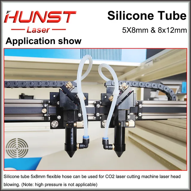 HUNST Silicone Tube 5x8mm 8x12mm Water Pipe Flexible Hose For Water Sensor & Water Pump & Water Chiller & CO2 Laser Tube. 6