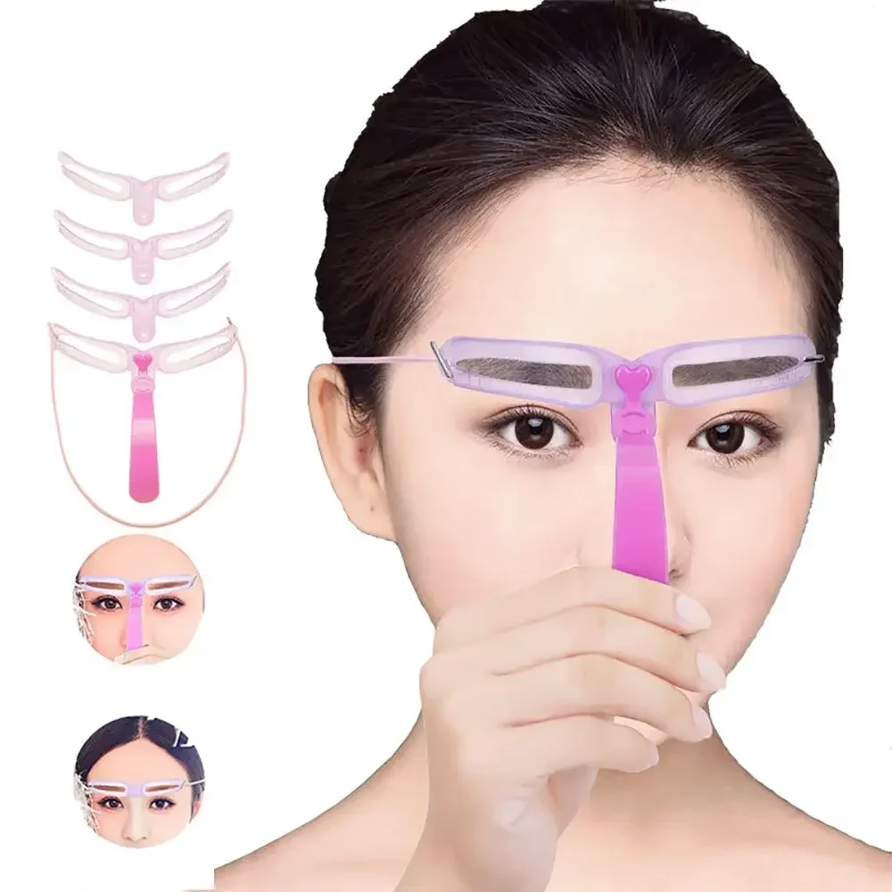 8 in 1 Reusable Eyebrow Stencil Shaper Stamp Template Eyebrows Shape Set Eye Brow Makeup Tools makeup tools,eyebrow stencil tool,eye makeup tools