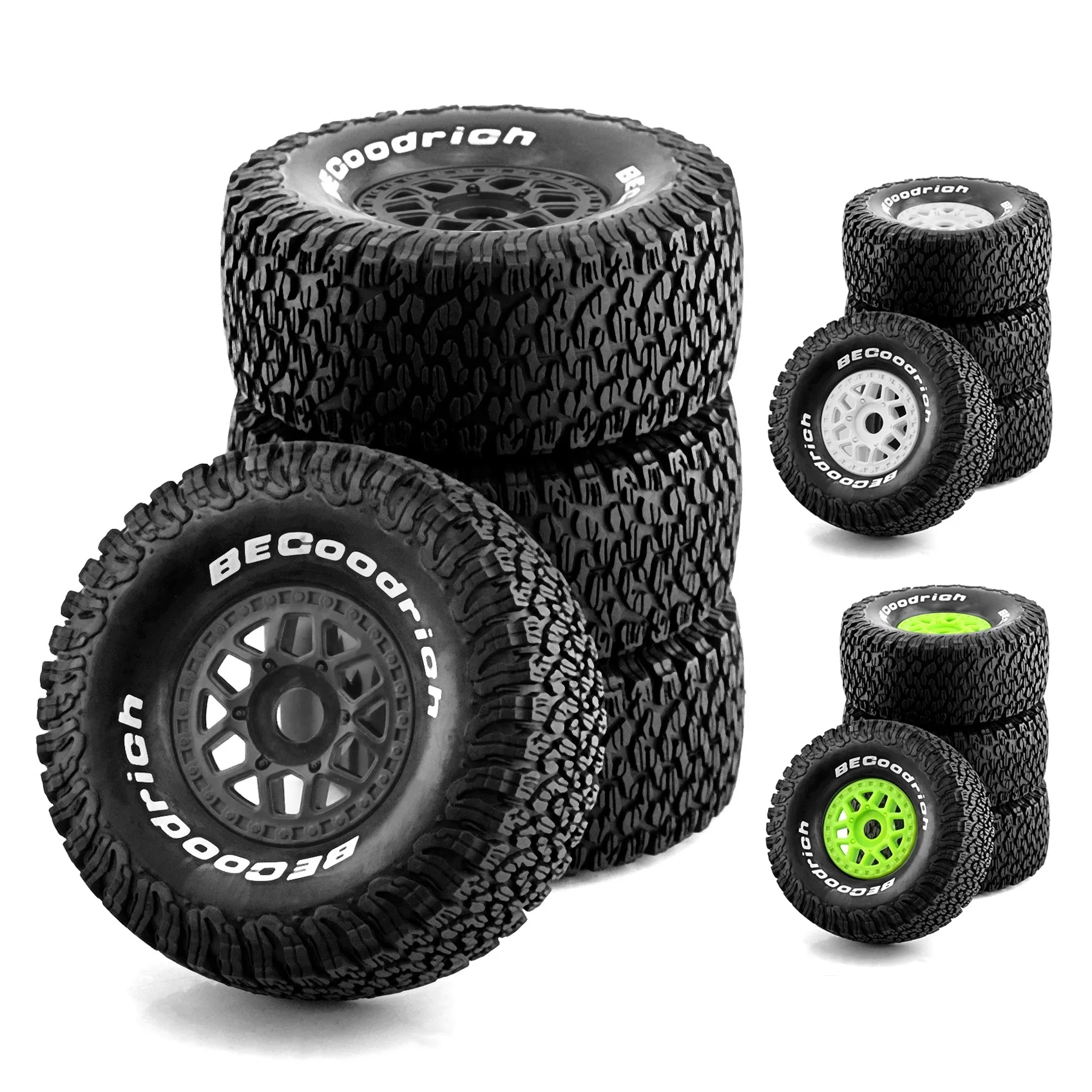 

4Pcs 135mm 1/7 Desert Short Course Truck Tire 17mm Wheel Hex for ARRMA Mojave TRAXXAS UDR Yikong DF7 FS Off-road Buggy RC Car