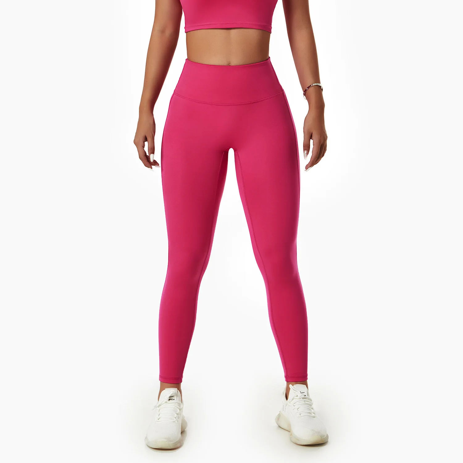 

Yungan Quick Dried Yoga Pants Women's High Waist, Hip Lifting Running Tight Pants Wearing Sports Nude Fitness Pants 6454