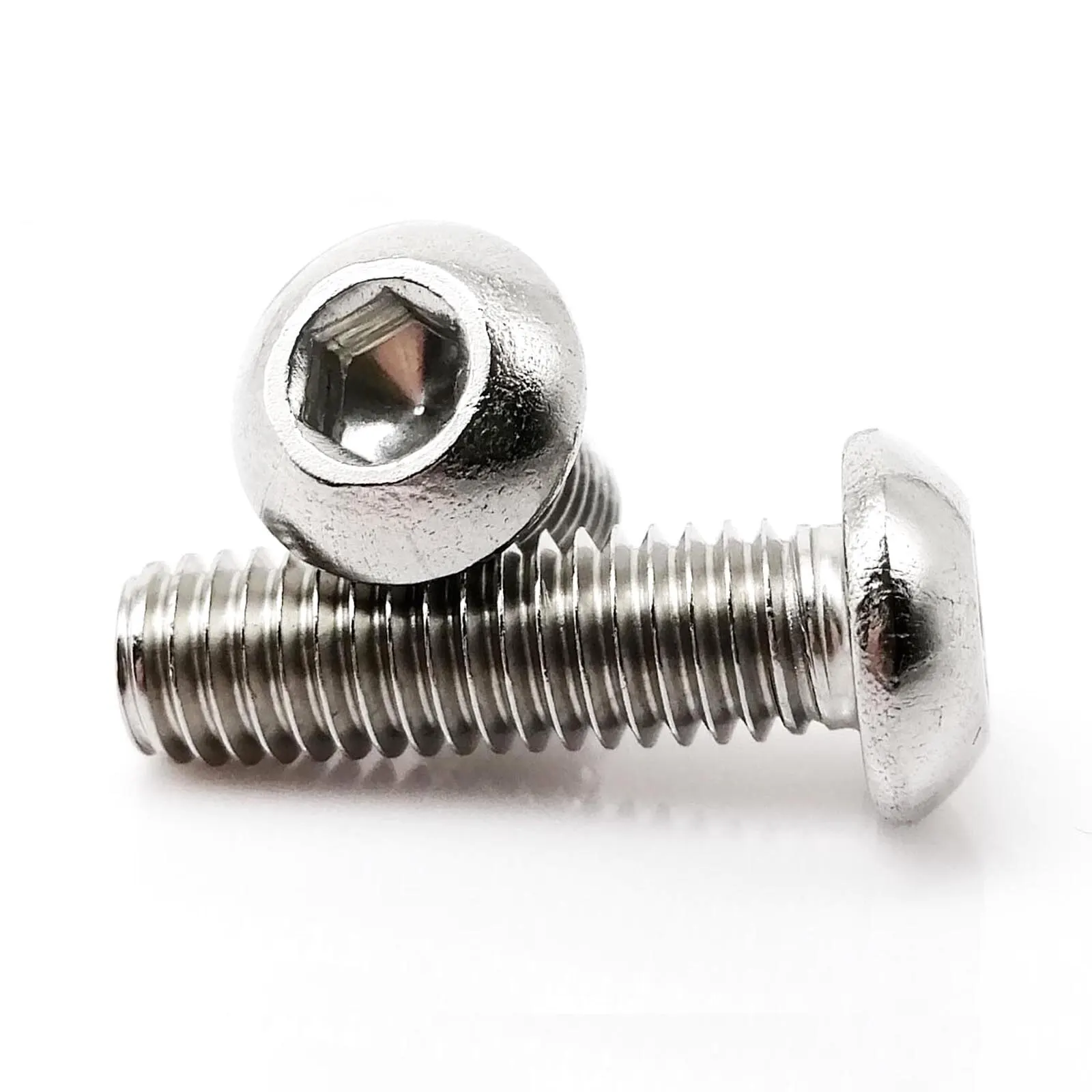 Allen Hexagon Hex Socket Button Round Head Screw Bolt Nut Set Kit M1.6 M2 M2.5 M3 M4 M5 304 Stainless Steel 625/1140/2100pcs Stainless Steel Screws Screw Bolt Nut Set Hex Nuts Assortment Kit Screw Washer Nut Kit Hexagon Socket Head Cap Screw