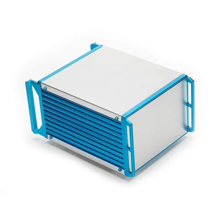

D09 482W4U Electrical Tip-Up Machine Foot Chassis Enclosure Instrument Heatsink Aluminum Case Industrial Equipment Box