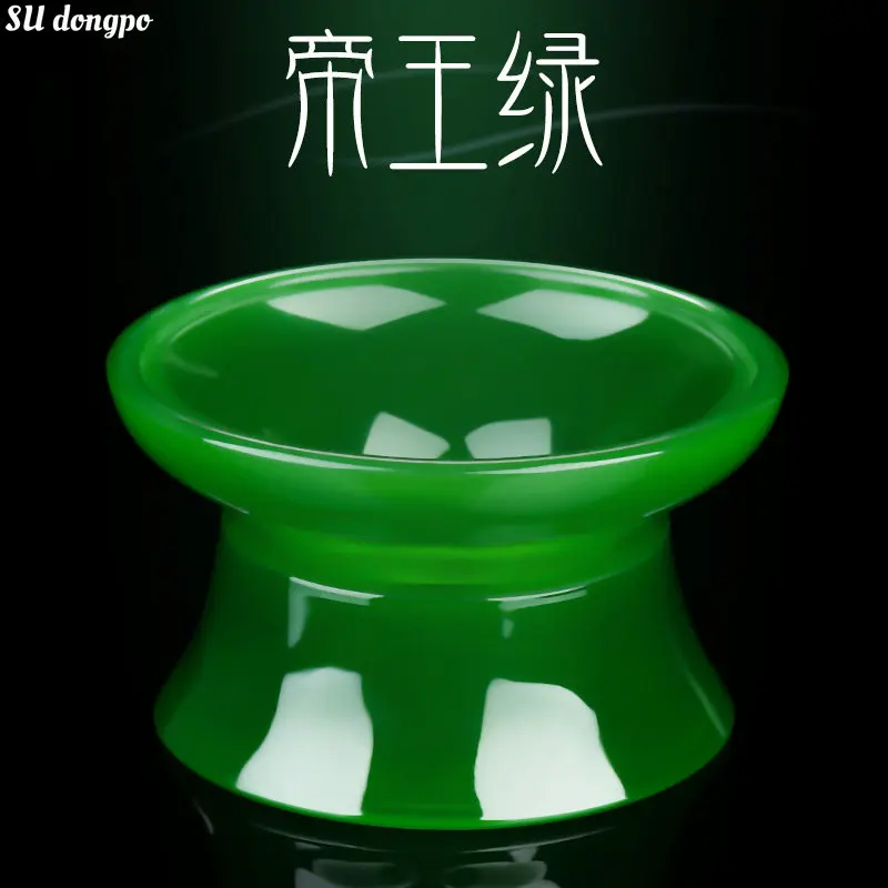 

Emperor Green Jade Porcelain Tea Strainer Tea Filter Kungfu Tea Set Accessories Stainless Steel Tea Residue Tea Filter