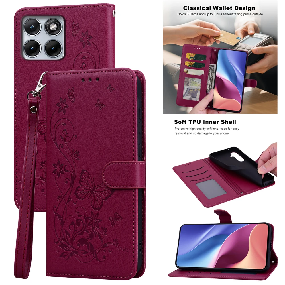Leather Wallet Flip Phone Case – Elegant and Durable Protective Cover