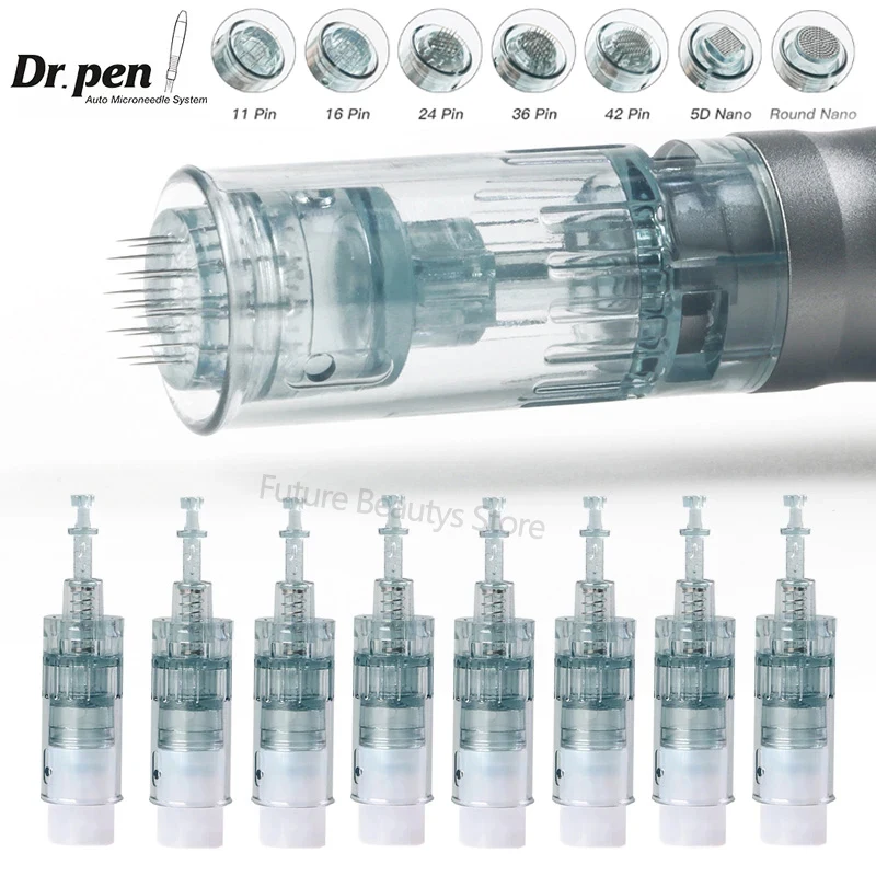 Dr Pen Ultima M8 Cartridges Microneedle Replacement Needle Tip 11 16 24 36 42 Nano 3D 5D MTS Microneedling Kit Bayonet Derma Pen