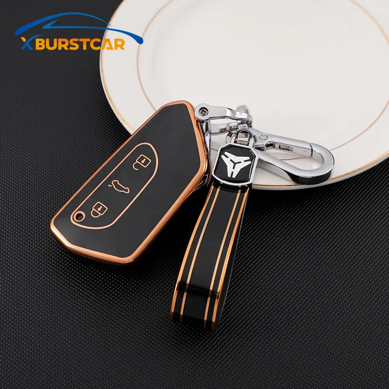 TPU Car Key Cover Case Shell Holder For VW Golf 8 For Skoda Octavia A8