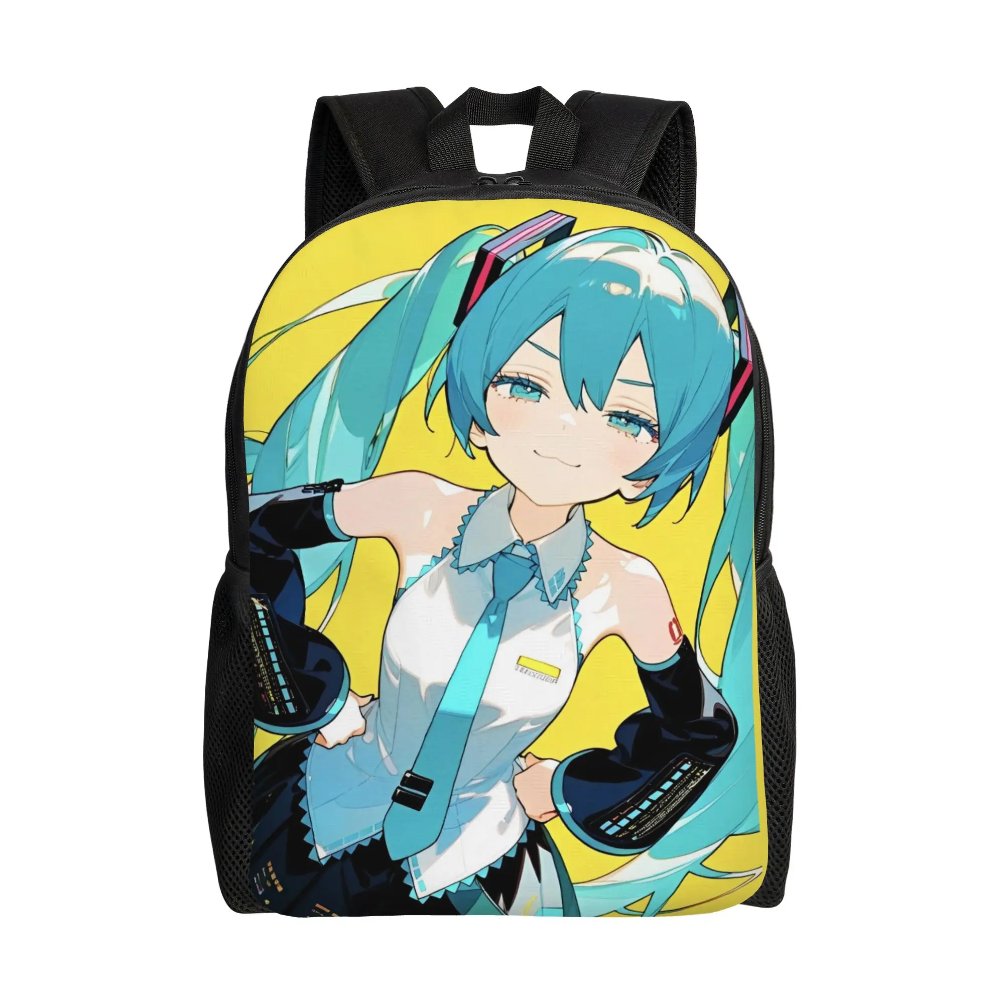 Stylish Unisex Hatsune Miku Backpack - Fashionable and Durable Daypack