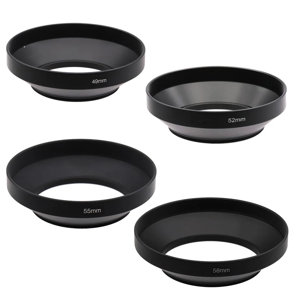Universal Metal Wide-Angle Lens Hood