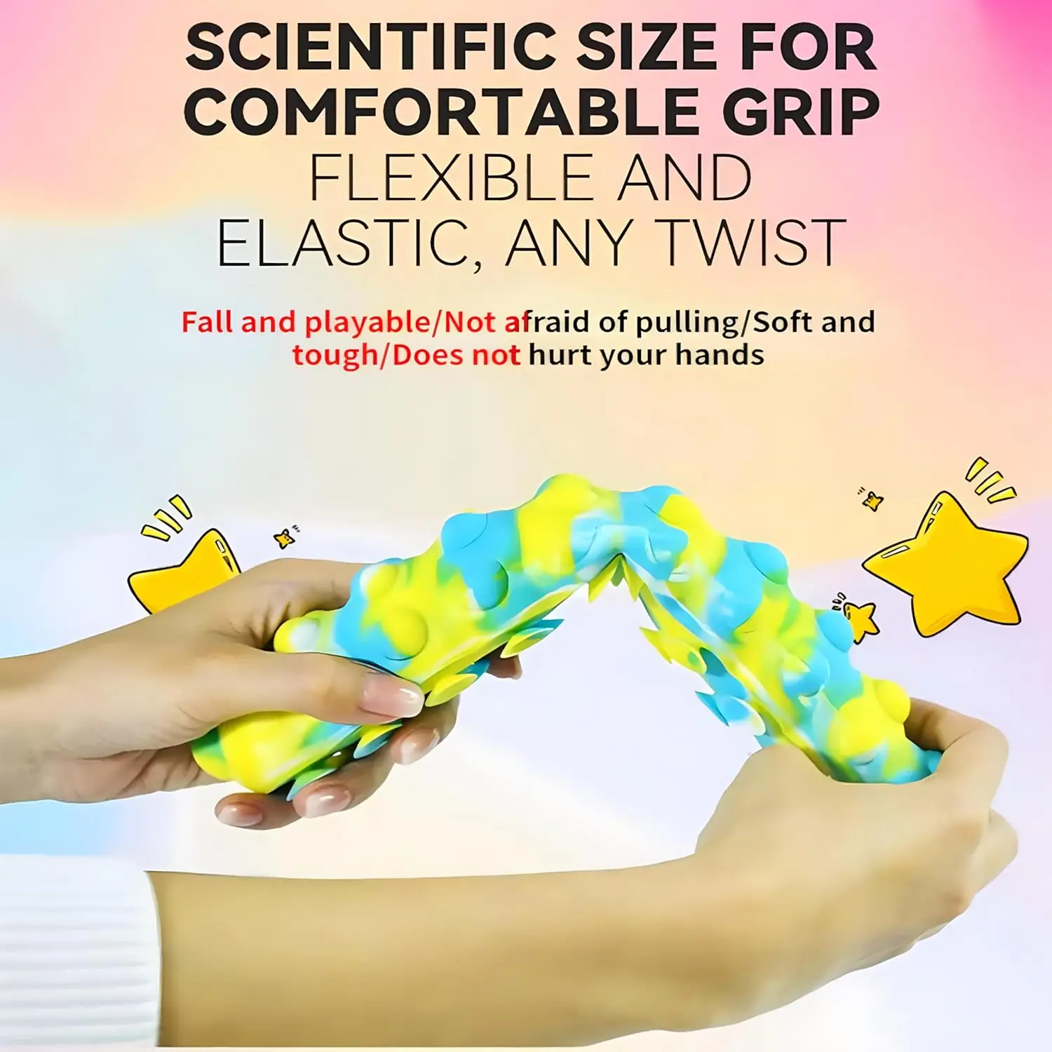 New and unique creative slow rebound venting silicone suction cup caterpillar toy pinching parent-child interaction 2