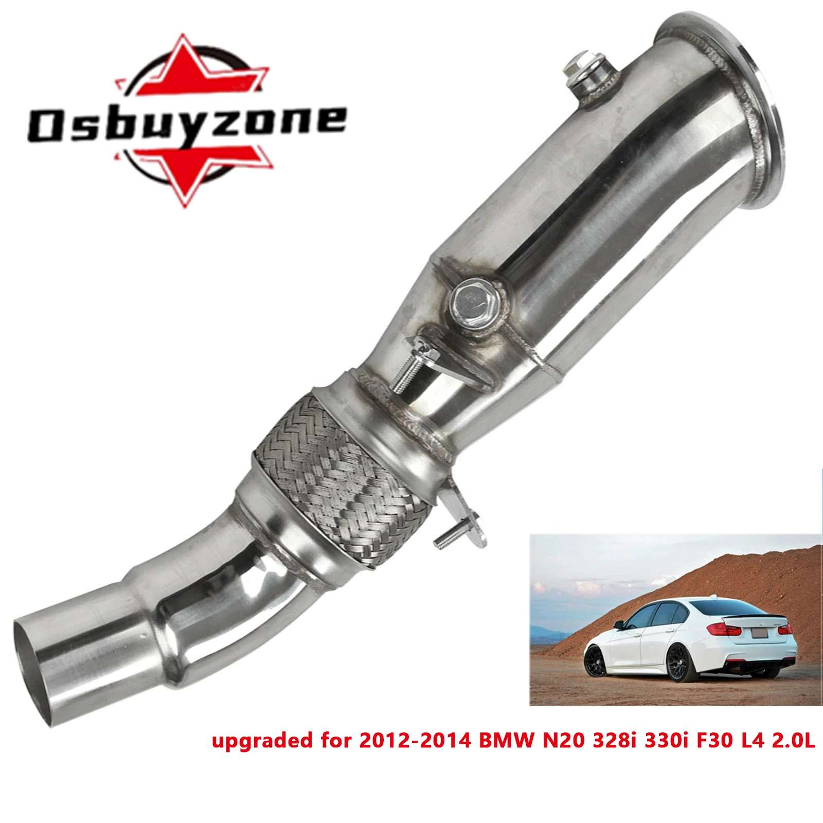 パフォーマンスエキゾースト 2012-2014 BMW N20 328i 330i F30 L4 2.0L