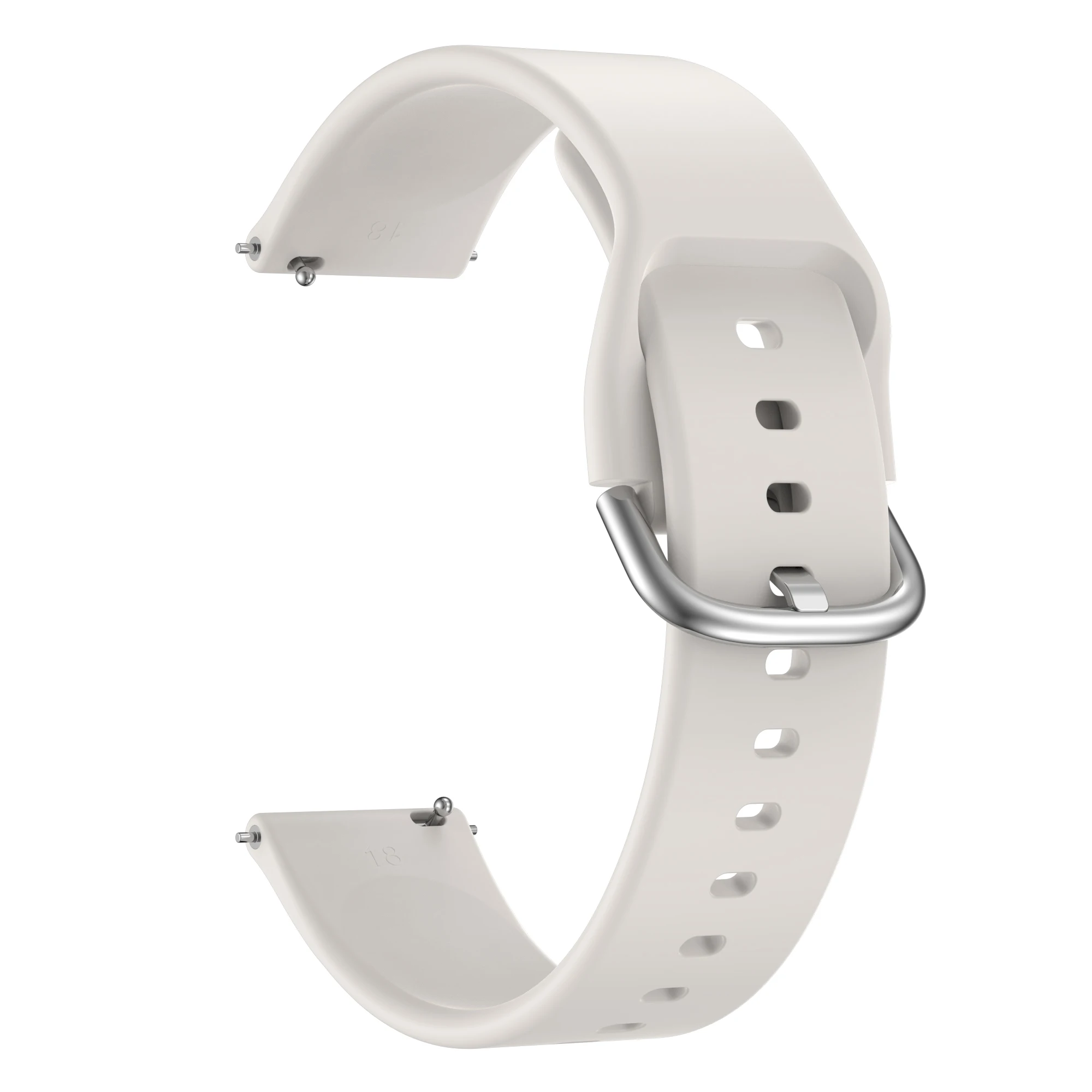 Elegant 18mm Silicone Watchband