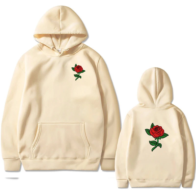 

Fashion Tracksuit For Women Men Long Sleeve Hoodie Pullover Spring Autumn flower Print Trouser Patchwork Sweatshirt
