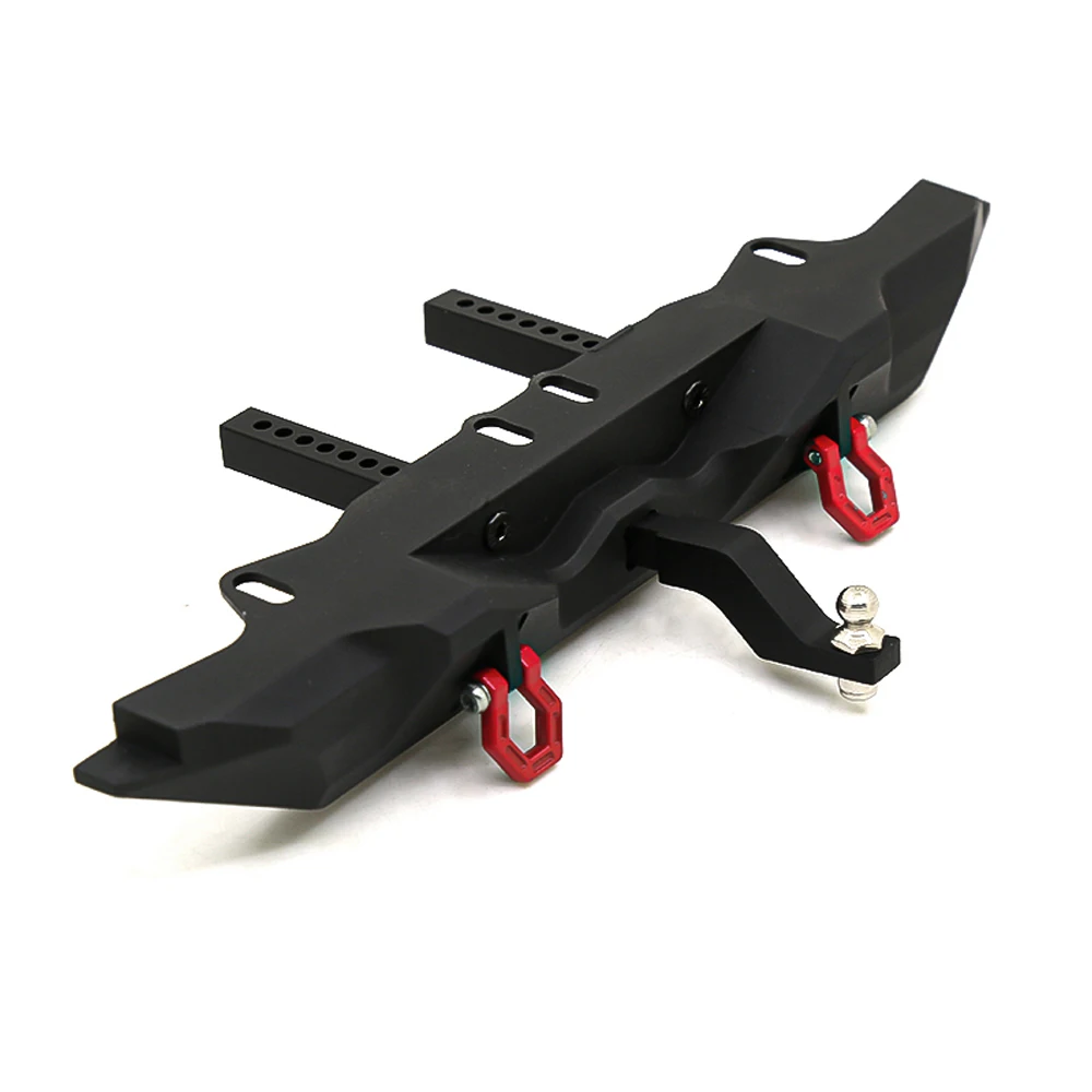 

Metal Aluminum Alloy Rear Bumper With Trailer Hitch For 1/10 RC Crawler Car Trax Trx4 Trx-4 Defender Bronco SCX10 II 90046