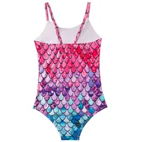 Baby Swimwear Girl Summer Swimming Beachwear Children Pool One Piece Kids Mermaid Clothes Sleeveless Straps Swimsuit 3-10 Years 2