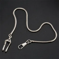 Elegant Multicolor Stainless Steel Pocket Watch Chain (Chain C Silver)