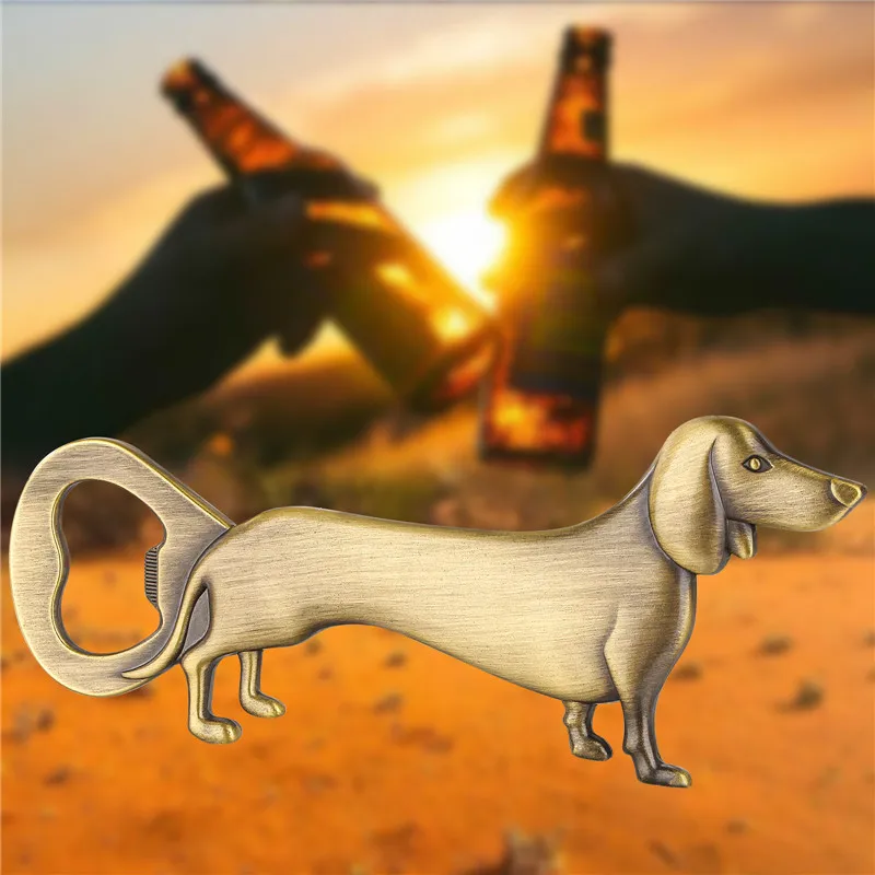 Vintage Dackel Flaschenöffner Wurst Hund Bier Ooeners Bar Zubehör Gadgets Barware Geschenk für Hochzeit – Detail 3