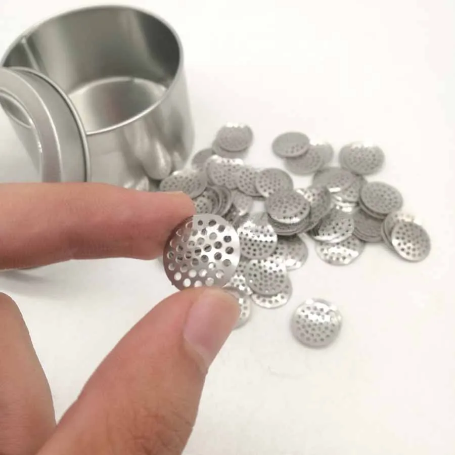 Smoking Accessories 0.5mm thick 8mm 12mm 15mm 16mm Metal Screens Bowl Screen filters for Tobacco Smoking Pipes Filter Mesh smoking accessories tobacco smoking accessories smoking pipe filters