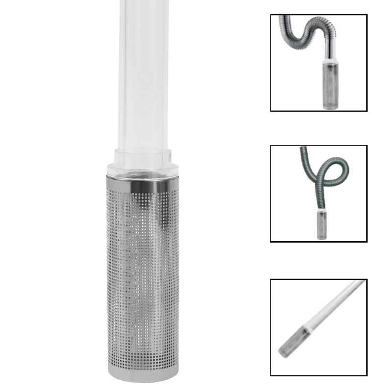 Stainless Steel Aquarium Filter Inflow Media Cover Micro Metal Mesh Shrimp Guard Filters 12mm 16mm Fish Tank Accessories