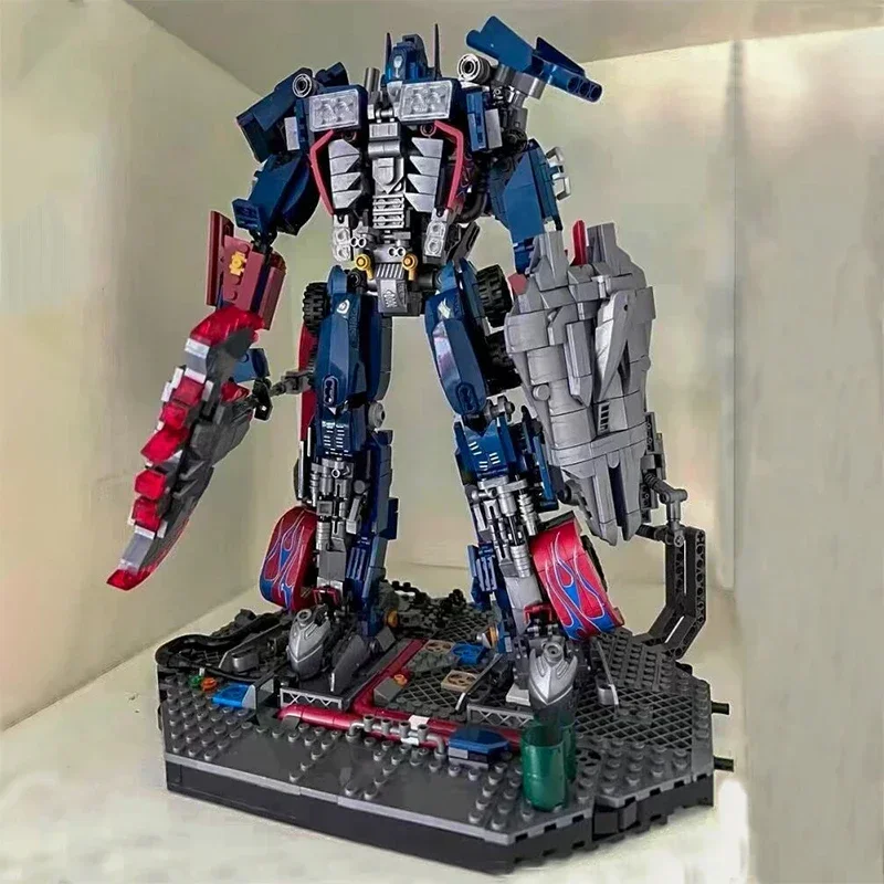 

Technical Optimus Transformationer Prime 35cm Model Bricks MOC Super Robot War Mecha Building Blocks Boy Toys Kids Gifts 2068PCS