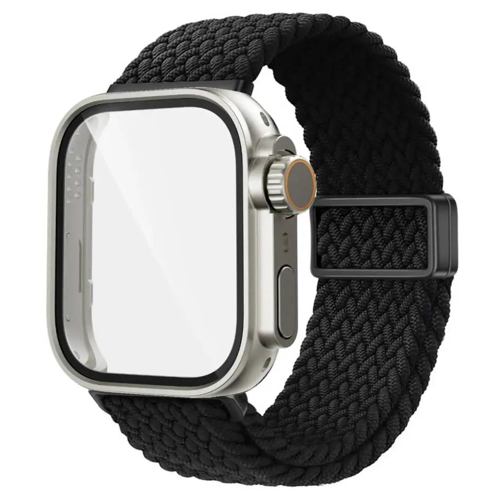 Nylon Braided Strap with Protective Screen Frame and Adjustable Band