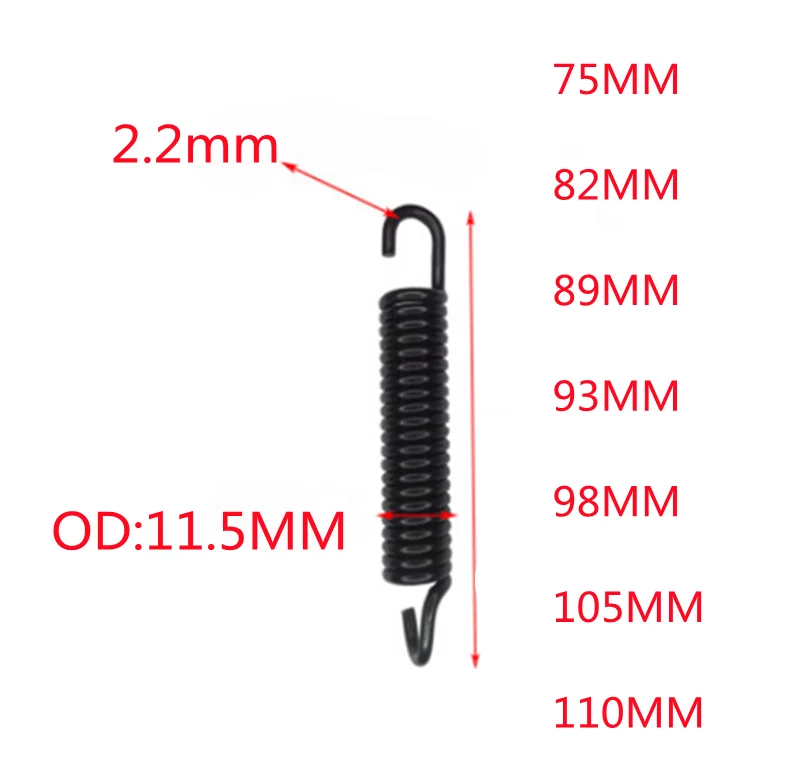 Car Windshield Wiper Arm Steel Tension Spring Wire Diameter 2.2mm OD 11.5mm   Windshield Rocker Accessory Spring