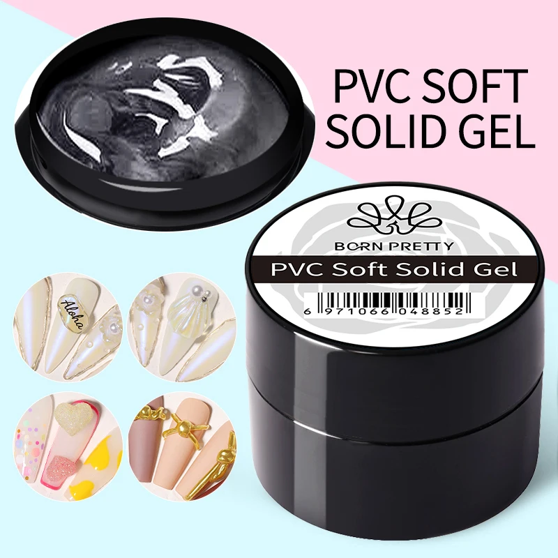 Born Pretty 5Ml Smalto Gel Per Unghie Pvc Soft Sosit Flower Carving Gel Smalto Per Unghie Soak Off Gel Nail Art Design Gel Semipermanente