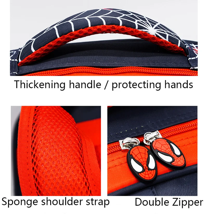 Spider Backpack+Pencil Case Set for Boys School Bag Elementary for Kids School Bag Cartoon Waterproof Primary Backpack 6