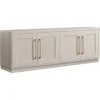 Rectangular TV Stand for TV's up to 75" in Alder White, for Home, Living Room, Bedroom, Entertainment Room, Office 2